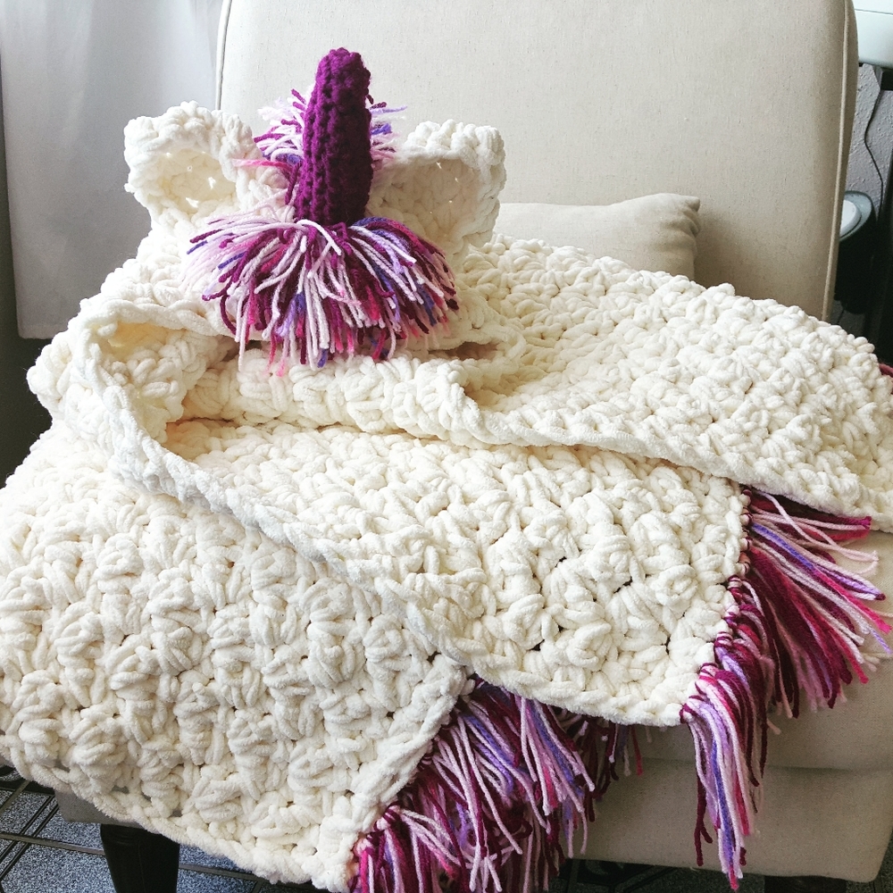 🦄 Hooded unicorn blanket 🦄